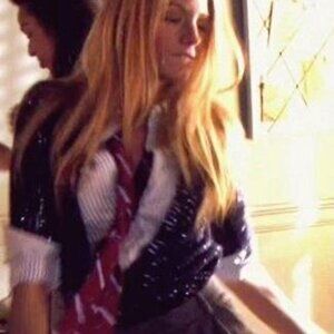 Marc by Marc Jacobs Navy Sequin Cardigan -As Seen on Serena van der Woodsen
